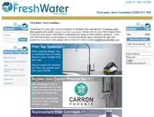 Tablet Screenshot of freshwaterfilter.com